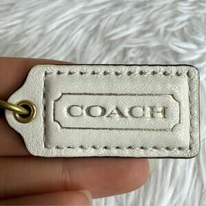 1.5" COACH  Fob Bag Charm Hang tag Hangtag